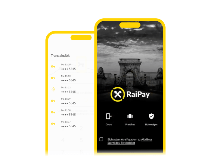 Android mobile phone with RaiPay application